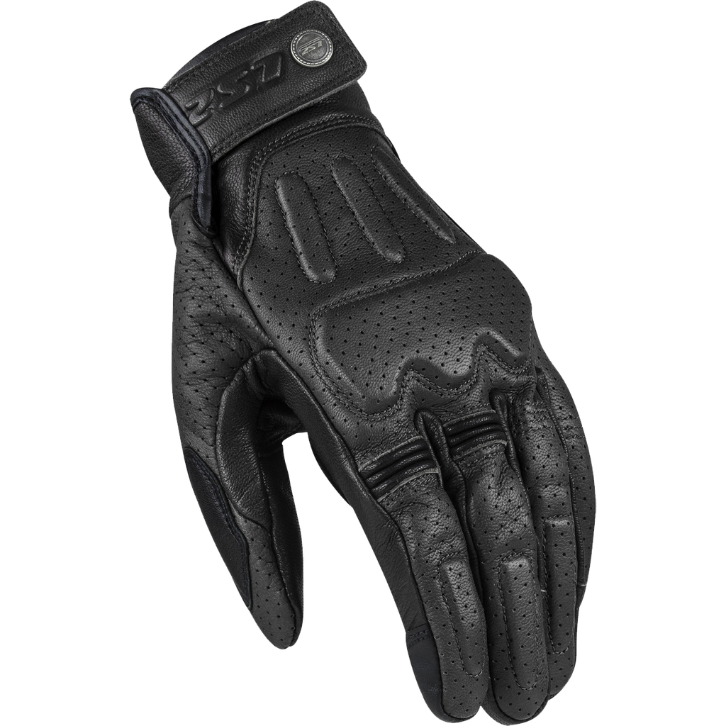 LS2 RUST MAN GLOVES BLACK LEATHER | Outlet Motostore